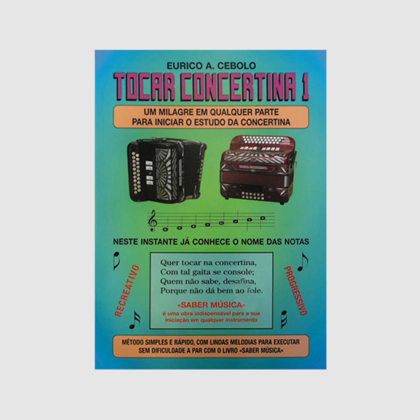 Livro Tocar Concertina 1 C/CD